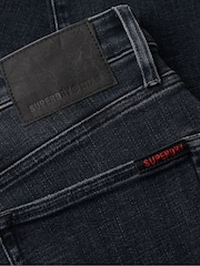 Темно-синий - Хлопковые джинсы скинни Superdry - Изображение 10 из 10