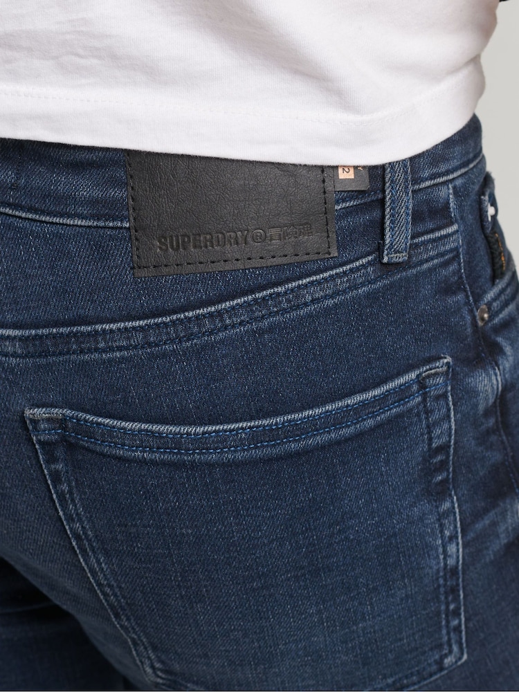 Темно-синій - Superdry Cotton Skinny Jeans - Image 7 of 10