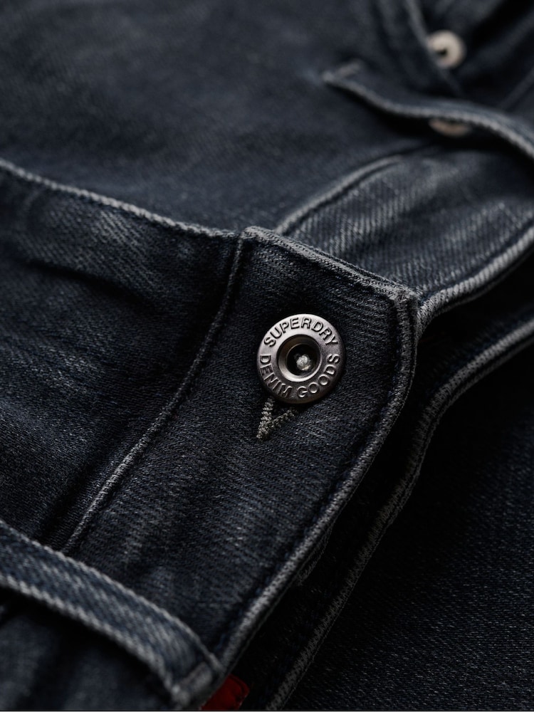 Темно-синій - Superdry Cotton Skinny Jeans - Image 9 of 10