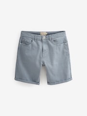 Blue Straight Stretch Denim Shorts - Image 3 of 5