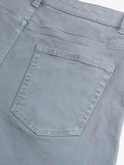 Blue Straight Stretch Denim Shorts - Image 5 of 5