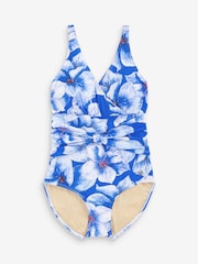 Seaspray Blue Eleanor Floral Bow Tummy Control Swimsuit - Image 2 of 4
