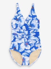 Seaspray Blue Eleanor Floral Bow Tummy Control Swimsuit - Image 4 of 4