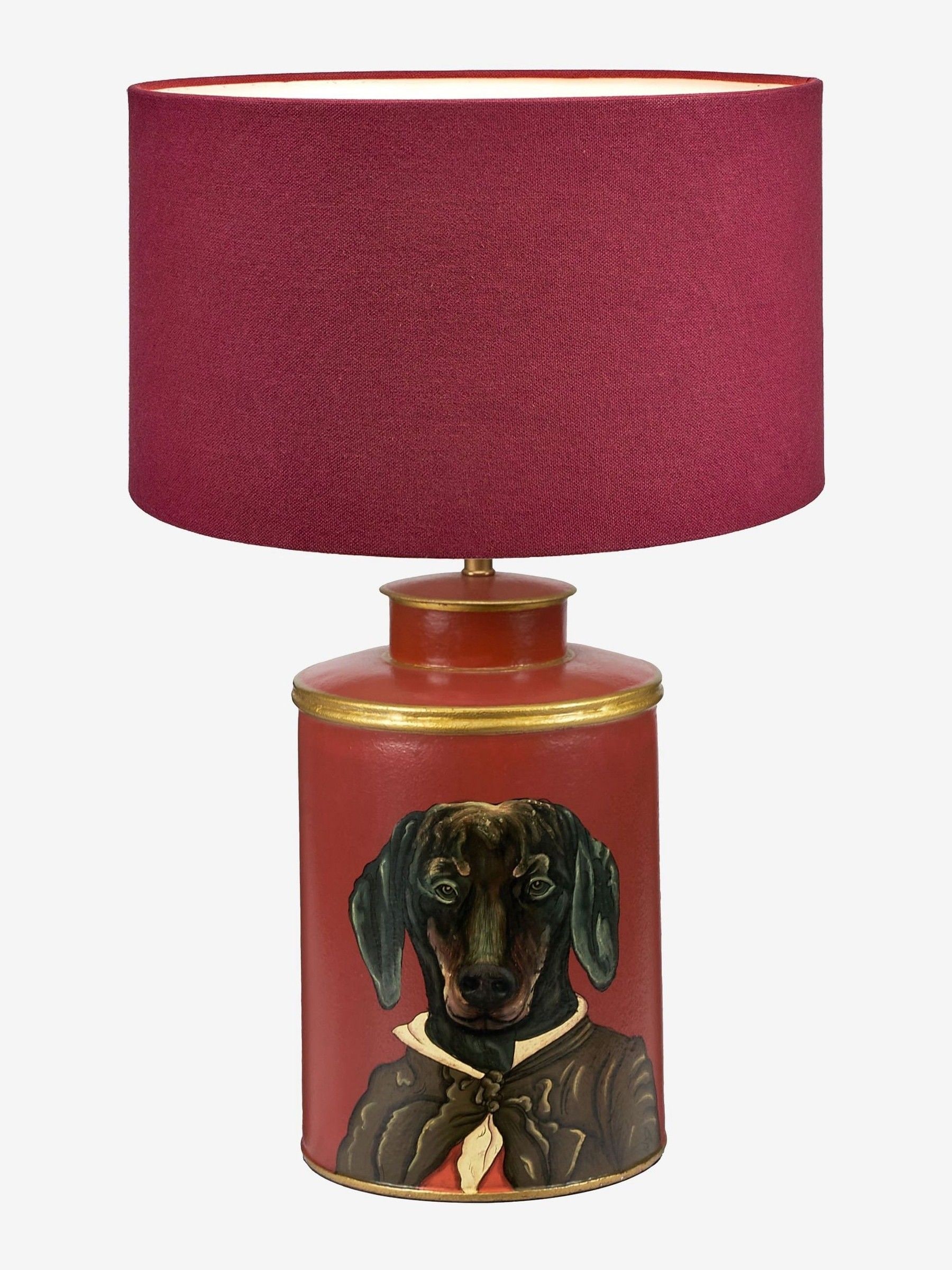 Buy Pacific Red Dachshund Hand Painted Metal Table Lamp from the Next UK online shop