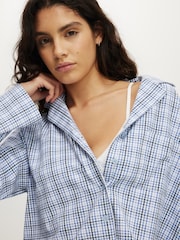 Cotton On Blue Dreamy Soft Boxy Shirt & Wide Leg Pant Set - Image 4 of 4