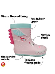 Toezone Kids Rain Boots Wellies - Image 6 of 6
