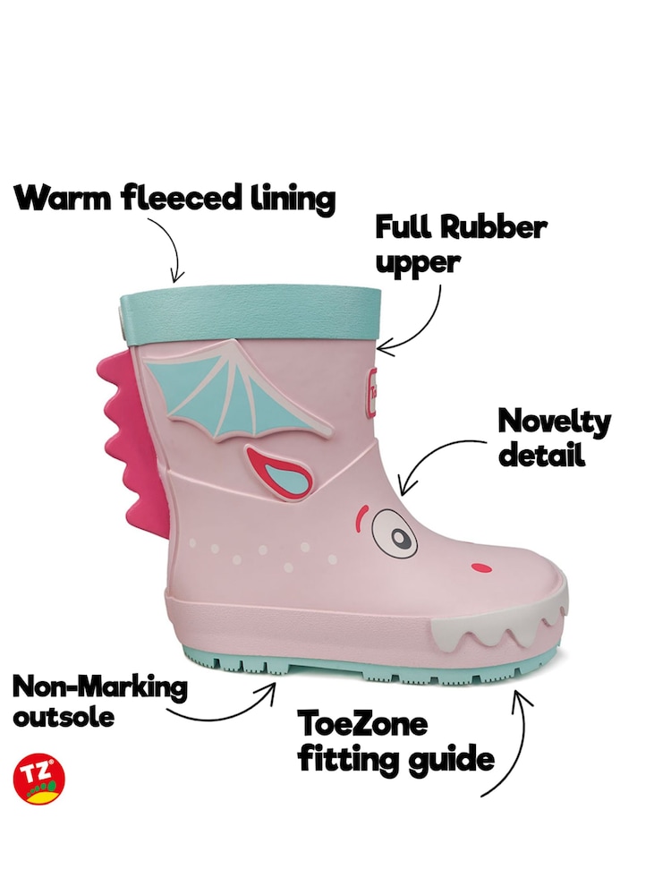 Toezone Kids Rain Boots Wellies - Image 6 of 6