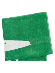 Scion Green Mr Fox 100% Cotton Towel - Image 3 of 3