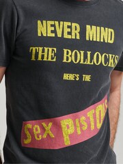 Superdry Black Sex Pistols Limited Edition Band T-Shirt - Image 2 of 7