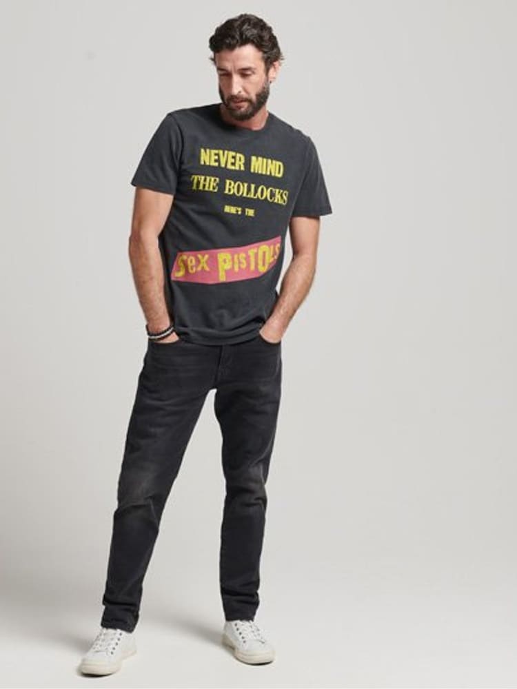 Superdry Black Sex Pistols Limited Edition Band T-Shirt - Image 7 of 7