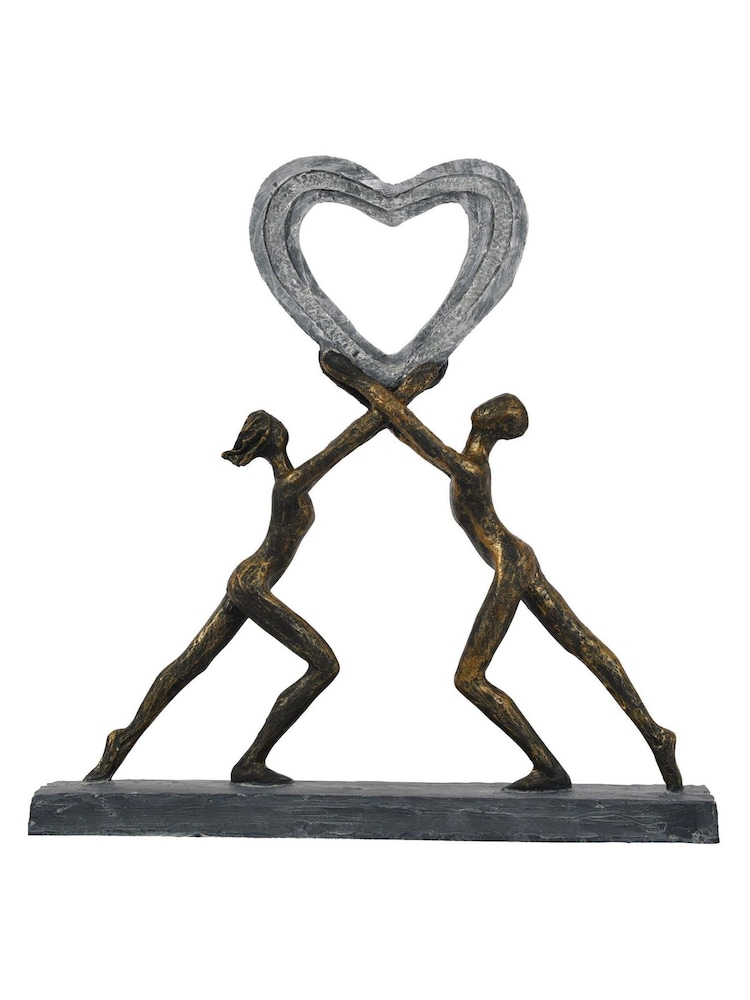 Libra Interiors Bronze Uplifting Love Ornaments Sculpture - Image 2 of 3