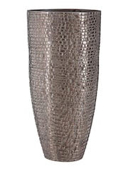 Fifty Five South Silver Pewter Textured Vase - Image 2 of 3