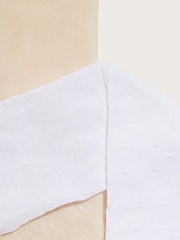 Monsoon Natural Baby Bridal Spot Tights Set - Image 2 of 2