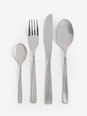 Silver 16pc Moderna Stainless Steel Cutlery Set - Image 3 of 3