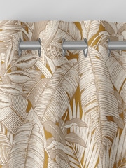 Graham & Brown Turmeric Yellow Paradys Made to Measure 100% Cotton Curtains - Image 6 of 8