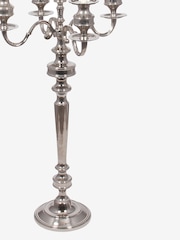 Pacific Silver/White Shiny Nickel Aluminium And Iron Floor Candelabra - Image 2 of 3