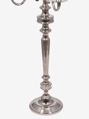 Pacific Silver/White Shiny Nickel Aluminium And Iron Floor Candelabra - Image 3 of 3