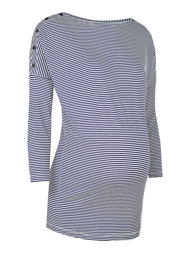JoJo Maman Bébé Navy Shoulder Opening Maternity & Nursing Top - Image 3 of 4