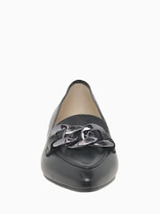 Gabor Carol Black Leather Ballerina Shoes - Image 4 of 5