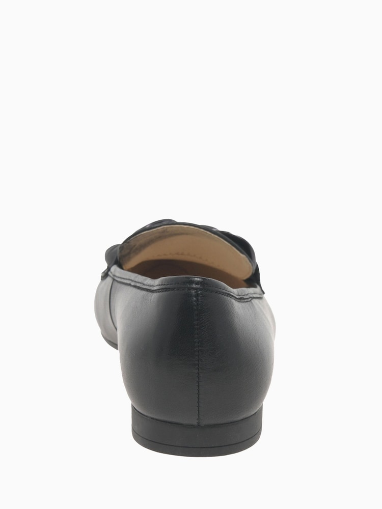 Gabor Carol Black Leather Ballerina Shoes - Image 5 of 5