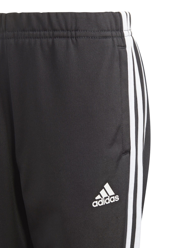 adidas Black Sportswear Essentials 3-Stripes Shiny Tracksuit - Image 9 of 9 adidas Black Sportswear Essentials 3-Stripes Shiny Tracksuit - Image 9 of 9