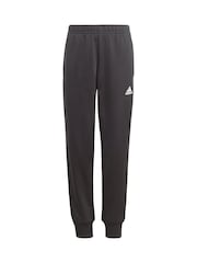 adidas Black Sportswear Essentials 3-Stripes Shiny Tracksuit - Image 5 of 9