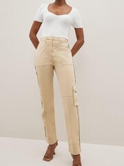 Tan Brown Cargo Combat Trousers - Image 1 of 5