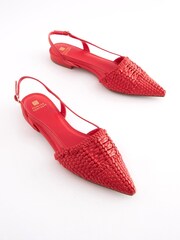 rdeča - Tkani čevlji z odprto peto Forever Comfort® - Slika 1 iz 5