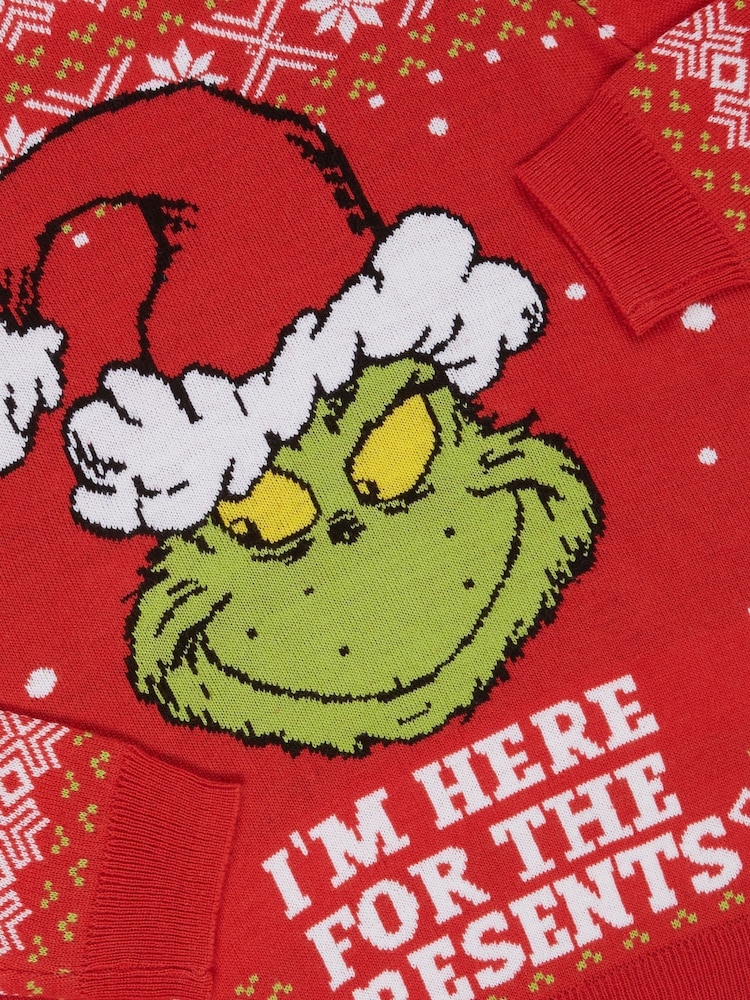 M&Co Red Grinch Christmas Jumper - Image 4 of 4