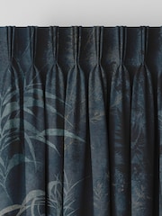 Graham & Brown Midnight Purple Restore Made to Measure 100% Cotton Curtains - Image 2 of 8