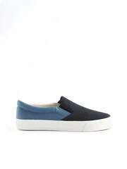 Navy Blue Slip-On Canvas Shoes - Image 3 of 6