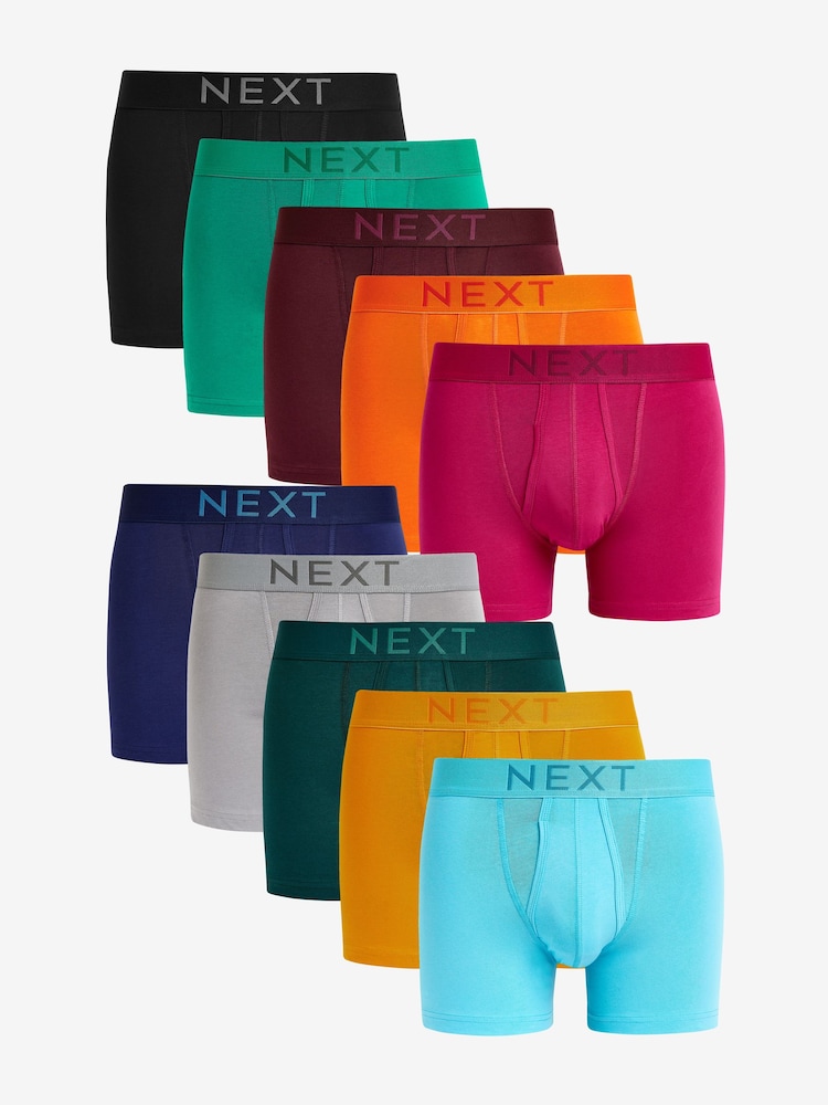 Rich Brights 10 pack A-Front Boxers - Image 1 of 13