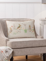 Peter Rabbit™ Natural Classic Watercolour Cushion - Image 1 of 4