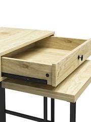 Dorel Home Linseed Oak Europe Tamlin Nest of 2 Side Tables - Image 4 of 4