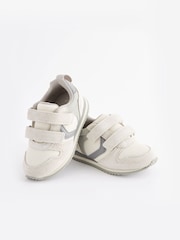 Stone Wide Fit (G) Double Strap Trainers - Image 1 of 5
