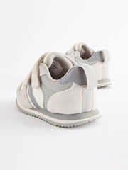 Stone Wide Fit (G) Double Strap Trainers - Image 4 of 5