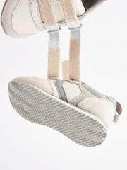 Stone Wide Fit (G) Double Strap Trainers - Image 5 of 5
