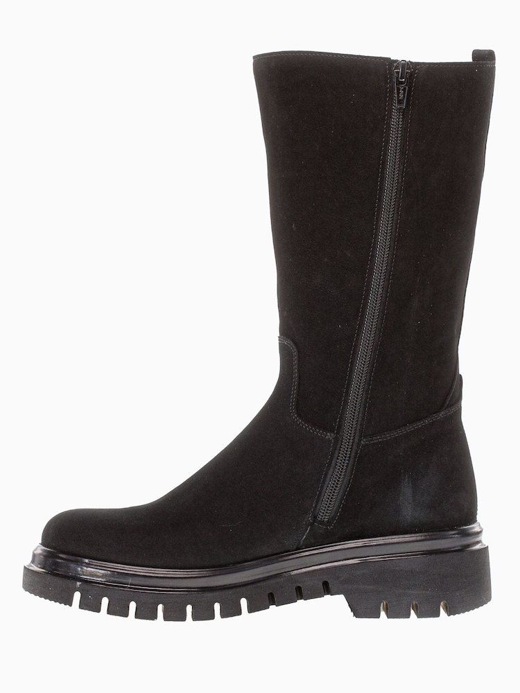 Gabor Cheel Nubuck Mid Leg Boots - Image 2 of 5