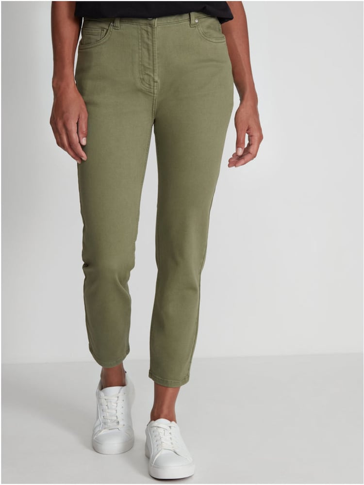 M&Co Green Supersoft Crop Jeans - Image 1 of 4