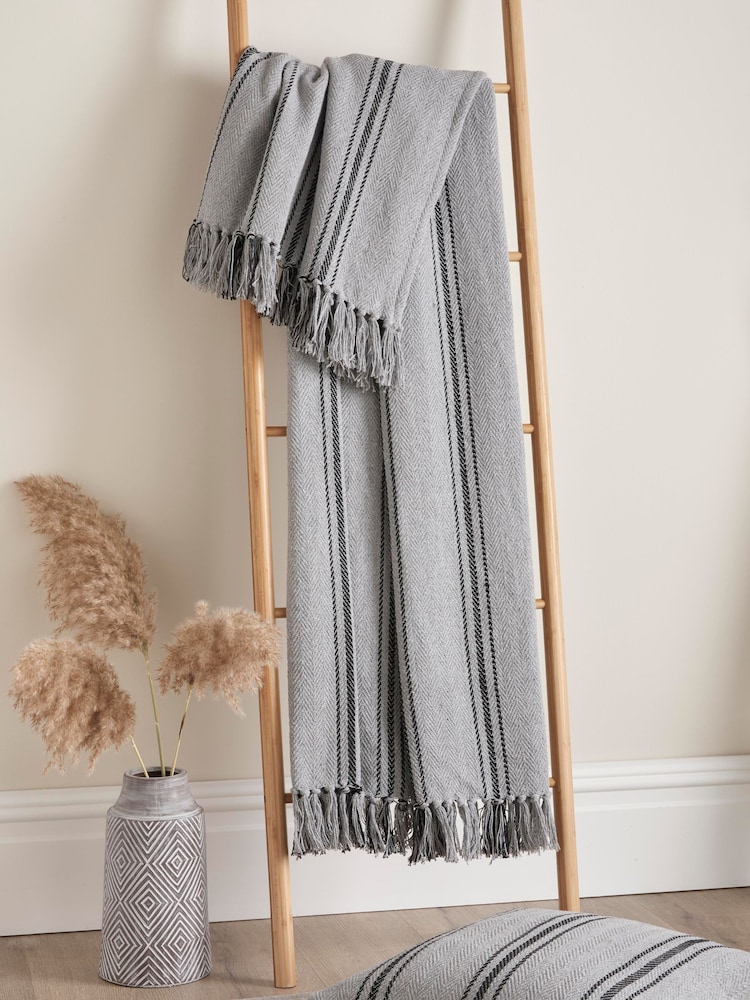 Drift Home Grey Brinley 100% Cotton Bedspread - Image 1 of 3