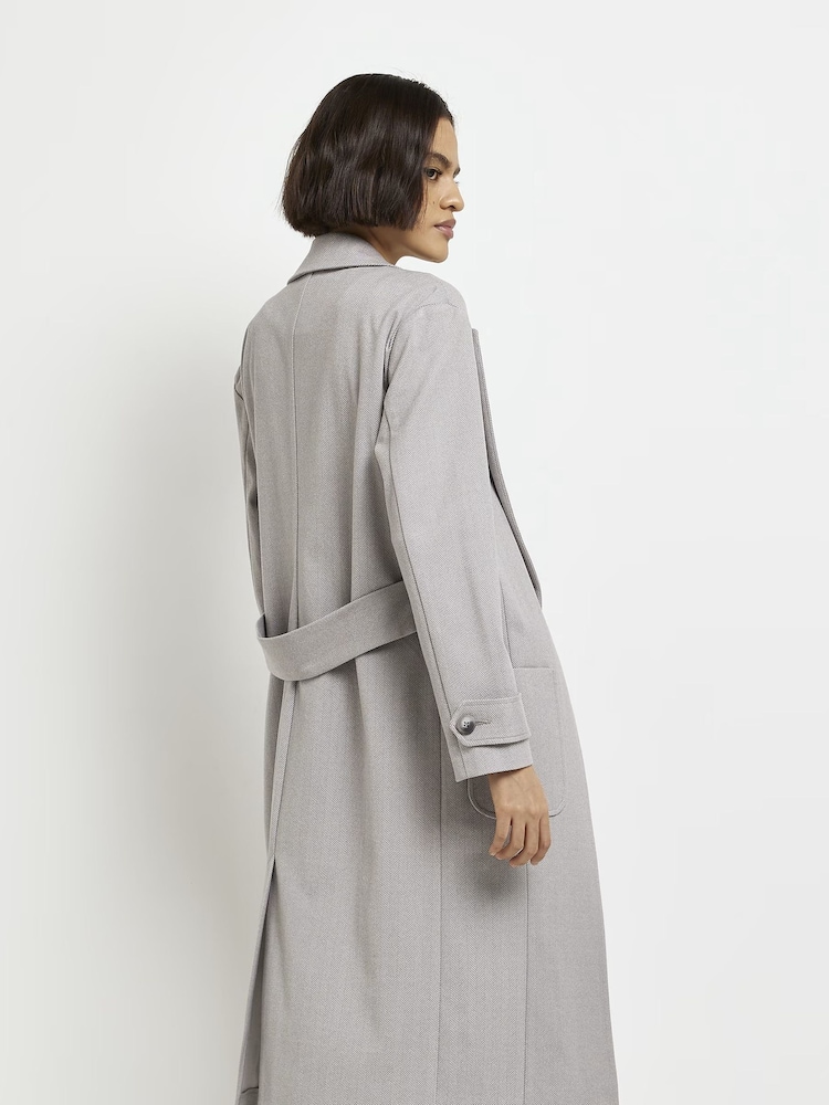 River Island Grey Duster Jacket - Image 2 of 5