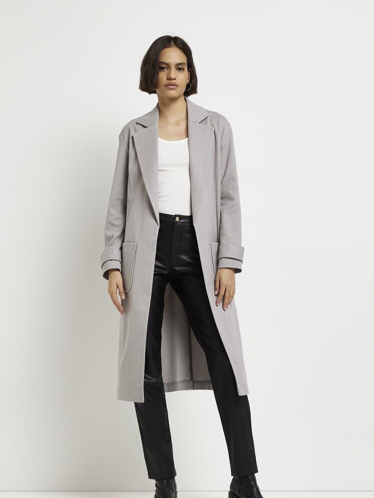 River Island Grey Duster Jacket - Image 3 of 5