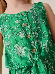 Green Floral Playsuit (3-16yrs) - Image 3 of 6