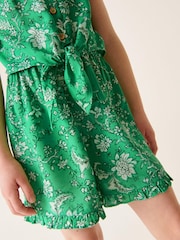 Green Floral Playsuit (3-16yrs) - Image 4 of 6