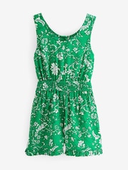 Green Floral Playsuit (3-16yrs) - Image 6 of 6