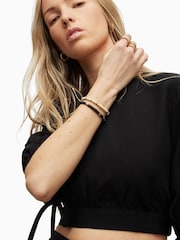 AllSaints Black Asta Top - Image 7 of 8
