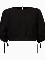 AllSaints Black Asta Top - Image 8 of 8