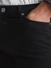 Reiss Black Kalkan Five Pocket Slim Fit Trousers - Image 4 of 6