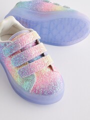 Purple Glitter Light-Up Trainers - Image 5 of 6