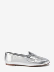Silver Regular/Wide Fit Forever Comfort® Slim Sole Loafers - Image 2 of 5